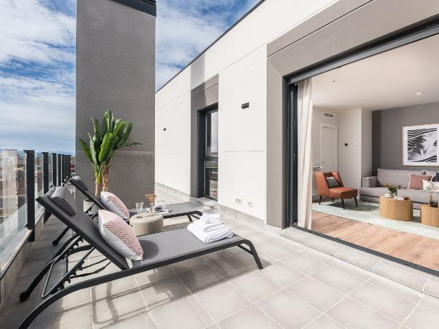Exclusive penthouse with terrace overlooking the Madrid skyline