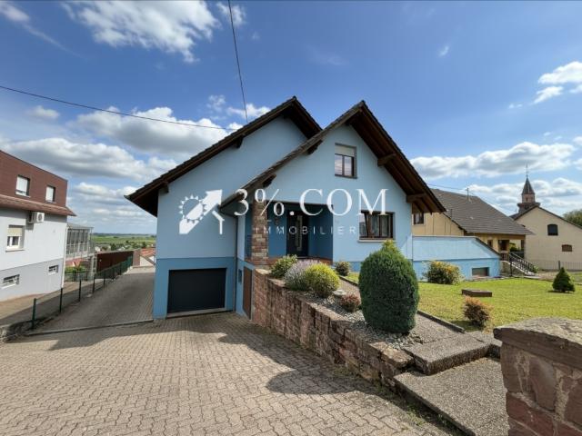 EXCLUSIVITÉ 3%.COM NORDHEIM, Jolie maison bi famille de 212 m2, 4/5 chambres, 1 jardin, 1 terrasse, 2 garages