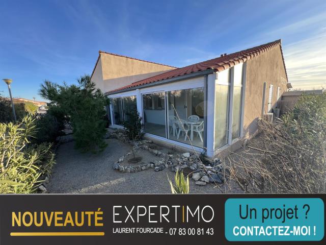 Exclusivité villa de plain pied T3 + parking 63m² Leucate