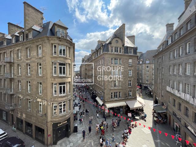 EXCLUSIVITE AGENCE GIBOIRE APPARTEMENT GRAND TYPE 3 SAINT MALO INTRA MUROS