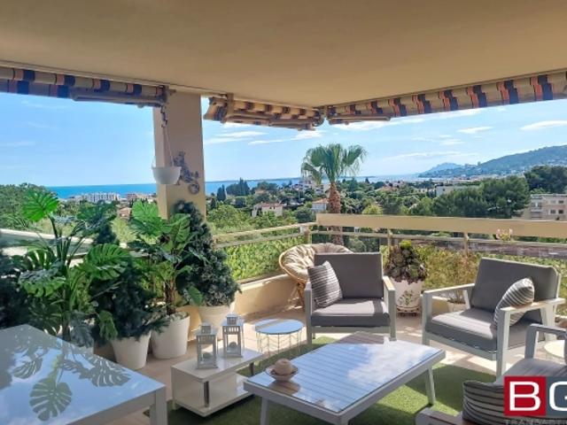 EXCLUSIVITE Antibes 4 pièces SUD OUEST vue mer au calme