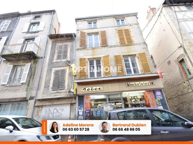 EXCLUSIVITE * APPARTEMENT + LOCAL COMMERCIAL LOUÉ * BILLOM CENTRE VILLE