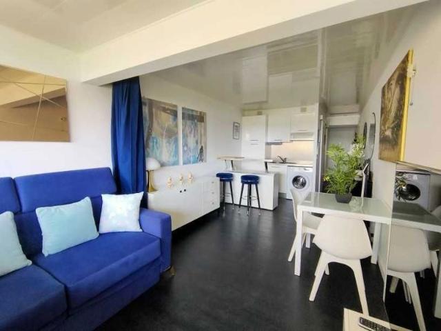 EXCLUSIVITE BORD DE MER d'AGDE LA TAMARISSIERE COQUET APPARTEMENT T2 meublé avec PARKING PRIVATIF 1 CHAMBRE VUE sur l'HERAULT / REF 15434