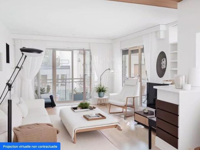 EXCLUSIVITÉ DEUX PIECES EN ÉTAGE ÉLEVÉ AVEC GRAND BALCON