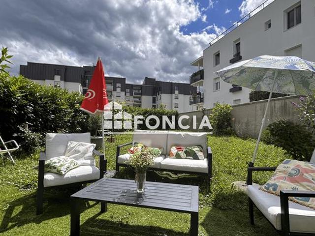 EXCLUSIVITE FONCIA Aix les bains Appartement T3 en rez de jardin avec cave et garage