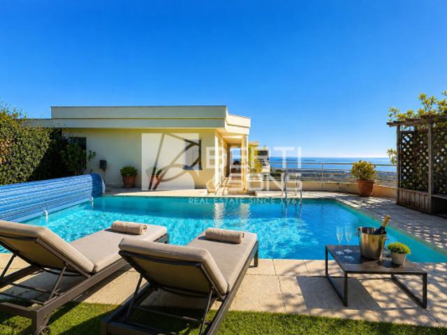 EXCLUSIVITE GRAND DUC DERNIER ETAGE VILLA TOIT PISCINE PRIVEE VUE MER PANORAMIQUE AU CALME 120m² + 151m² EXTERIEUR!