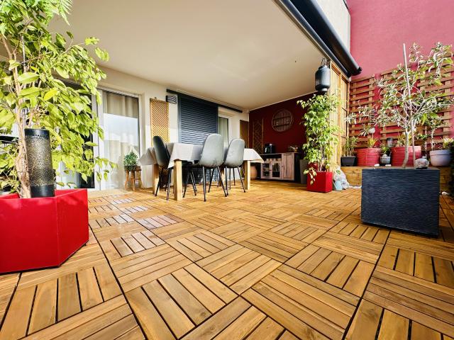 EXCLUSIVITE LATTES SUPERBE T3 DE 70M2, TERRASSE EXCEPTION 30M2, 2 PARKINGS, RESIDENCE DE HAUT STANDING