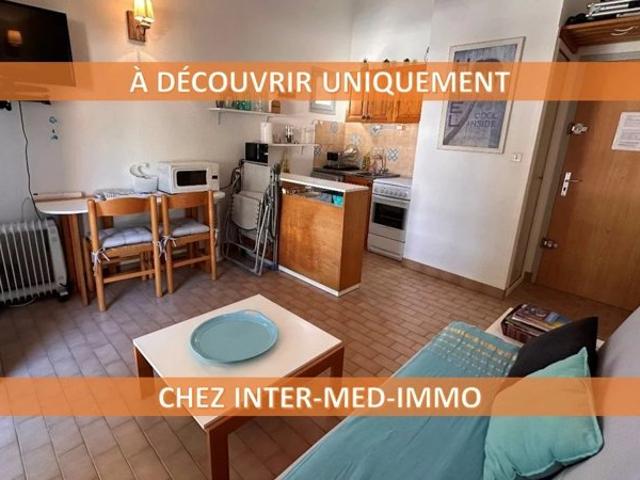 EXCLUSIVITÉ – Le Grau d'Agde 34300 dans Résidence avec piscine Charmant appartement de type 2 pièces avec parking privatif
