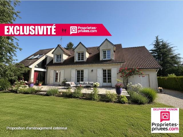 Exclusivité Maison 5 chambres + bureau sur un terrain de 2438 m² à Saint Martin D Abbat