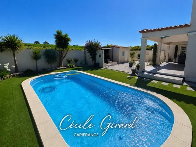 Exclusivité ! Maison à vendre 5 pièces Sauvian 34 piscine. 110m² Sauvian