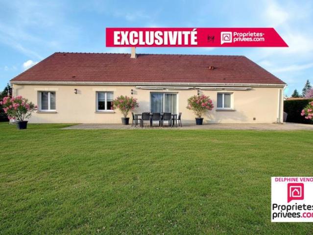 Exclusivité Maison de plain pied classe énergie C avec 4 chambres, combles aménageables et garage sur un terrain de 1000 m² à Châteauneuf Sur Loire