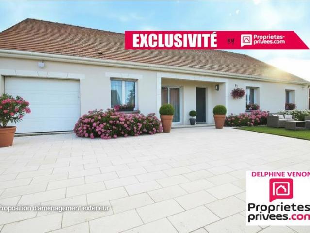 Exclusivité Maison de plain pied classe énergie C avec 4 chambres, combles aménageables et garage sur un terrain de 1000 m² à Châteauneuf Sur Loire