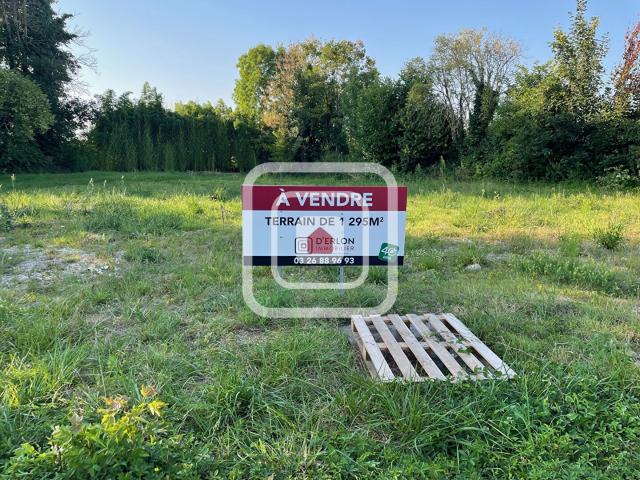 EXCLUSIVITE POUR CE TERRAIN DE 1295 M2 CONSTRUCTIBLE AUX PORTES DE REIMS