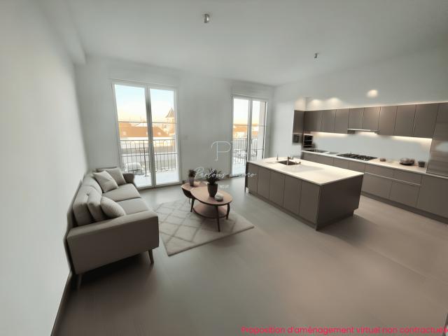 EXCLUSIVITÉ Rare en centre ville ! Appartement 3 pièces neuf en rez de jardin de 65 m2