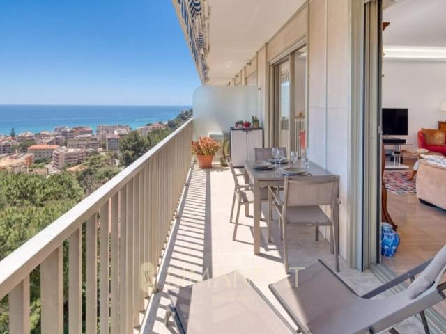Exclusivité Roquebrune Cap Martin – Plateau du Cap – Appartement 2 pièces 70 m² avec vue mer, terrasse, parking et cave
