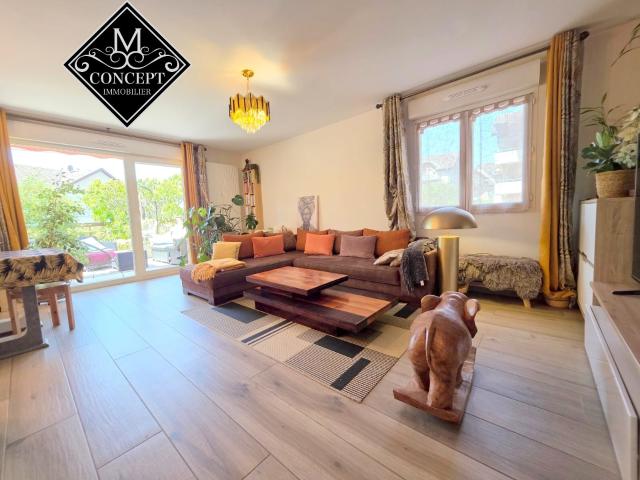 Exclusivité*Apparement T3*72m2*2 chambres*1 Garage*POISY Centre