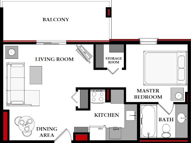 ExecSuite Tower 2 Bedroom Apartment for Rent at 702 3 Ave Sw, Calgary, AB T2P 3B4 Downtown Calgary
