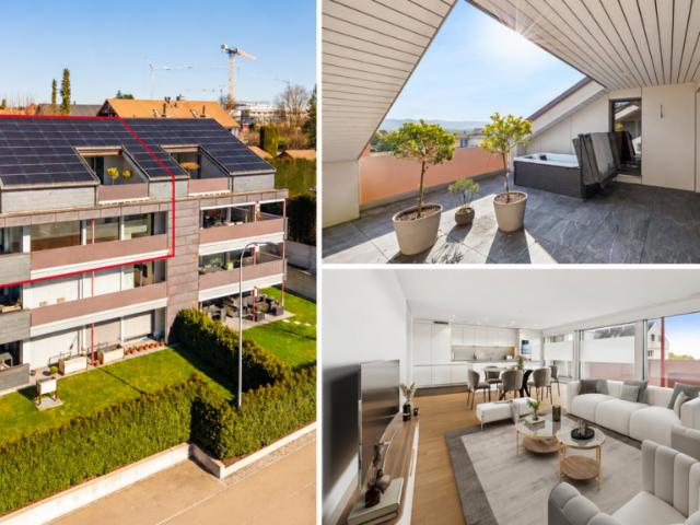 Exklusiv, Energieeffizient und Einzigartig grosse 6.5 Zi. Dachmaisonette Wohnung mit Alpsteinblick