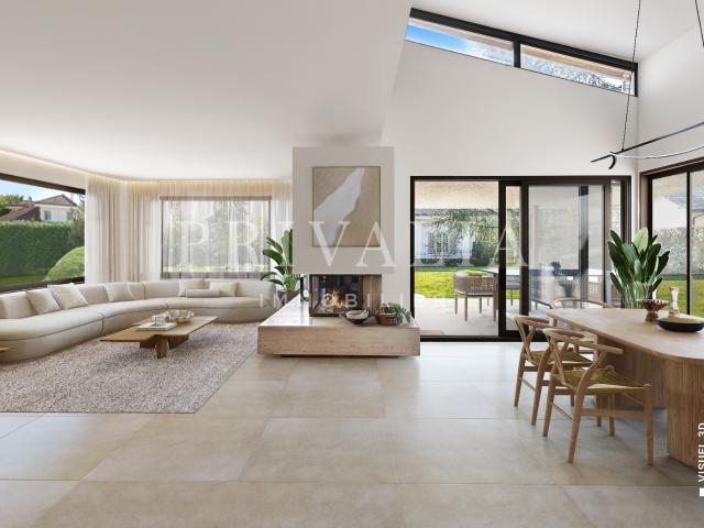 Exklusiv: Freistehende Villa, 1.200 m² Grundstück in Veyrier