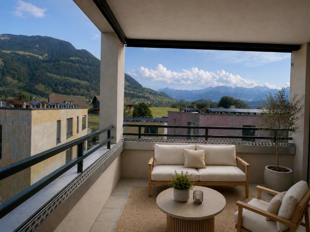 Exklusive 3.5 Zimmer Wohnung im Erstbezug mit traumhaftem Rigi Panorama