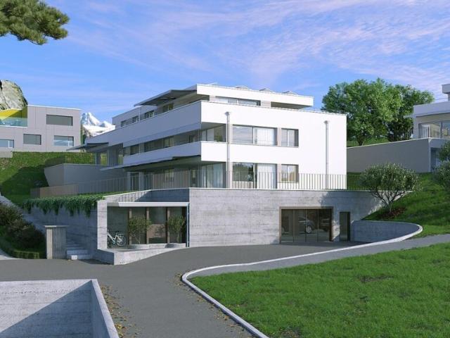 Exklusive 3.5 Zimmer Attikawohnung mit XXL Terrasse Neubau MFH Klösterli, Brig