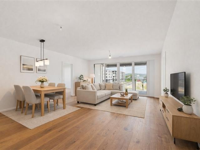 Exklusive 3.5 Zimmer Neubauwohnung im AuPark modernes Wohnen mit Blick zum Zürichsee