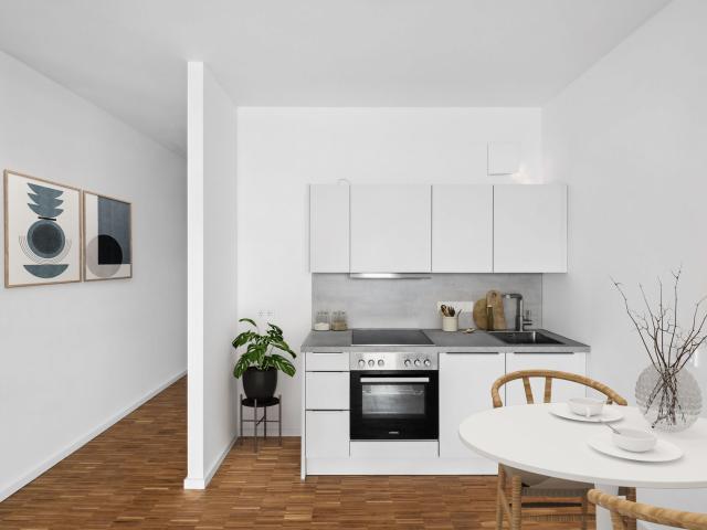 Exklusive 1 Zimmer Wohnung: Top Lage in Mitte, hochwertige Ausstattung und Loggia