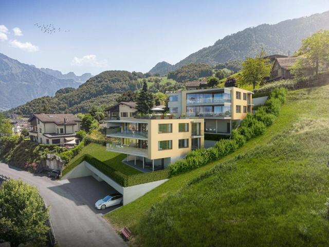 Exklusive 5.5 Zimmer Terrassenwohnung mit Blick auf den Walensee