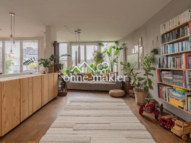 Exklusive Architekten Maisonette mit großer Dachterrasse an der Spree OHNE MAKLER