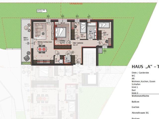 Exklusive Gartenwohnung mit Großzügigem Außenbereich Neubauprojekt Thalblick I Haus A Top 1