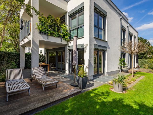 exklusive Gartenwohnung mit Zugang zum Brabandkanal