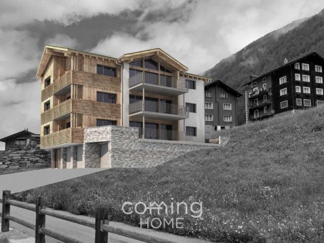 Exklusive Neubau 5.5 Zimmerwohnung in Saas Balen mit Alpenpanorama