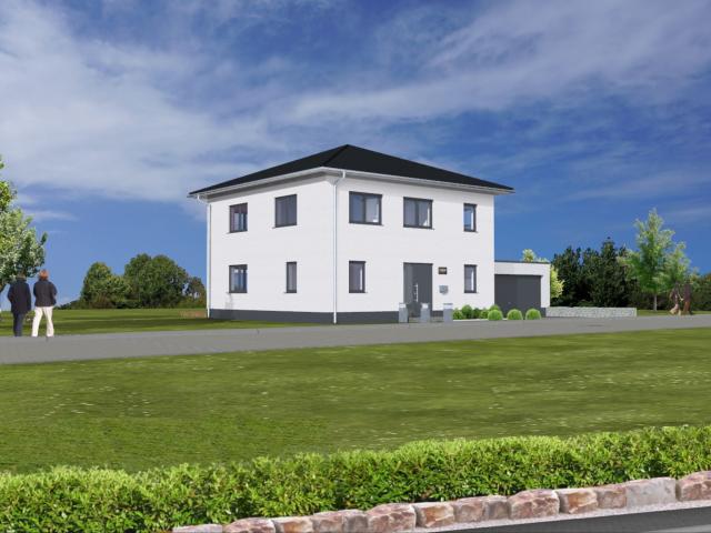 Exklusive Stadtvilla von Visio Planhaus in Massivbauweise GEG 2024