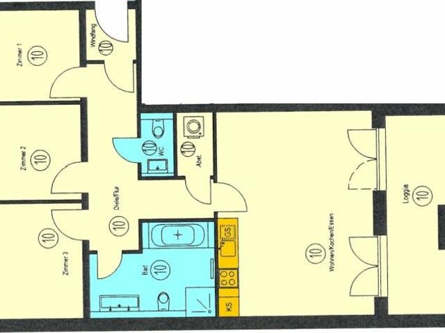 Exklusiver Neubau in Gohlis Mitte! 4 Zimmerwohnung mit Loggia !