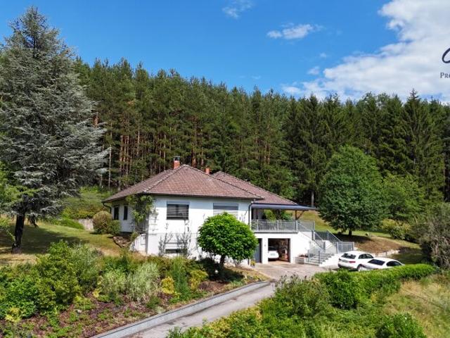 Exklusiver Bungalow in Alleinlage mit eigenem Wald, traumhaftem Fernblick und absoluter Privatsphäre