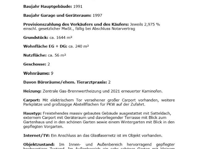 Exklusives EFH in Breklum mit möglicher Praxis /Gewerbefläche !