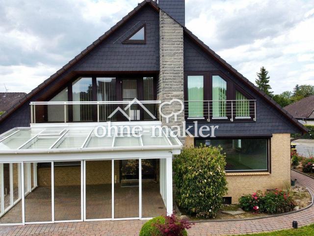 Exklusives Einfamilienhaus mit Panorama Wintergarten, Sauna, Pelletheizung & Traumgarten in Melbeck