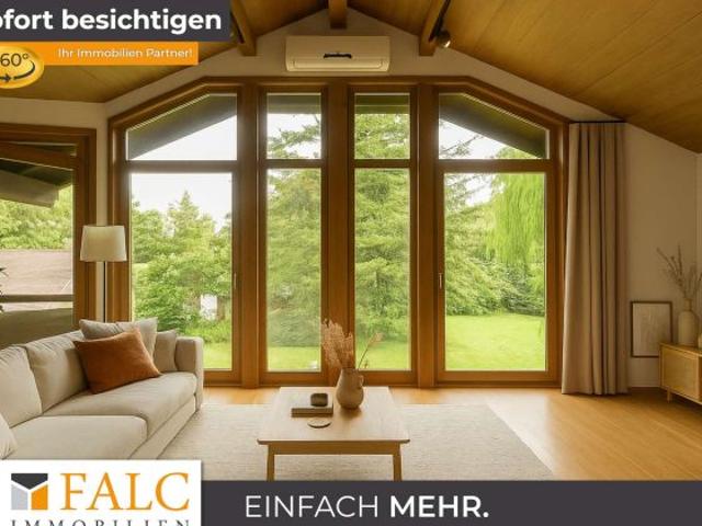 Exklusives Familiendomizil außergewöhnliche Architektur mit großem Garten in Seenähe