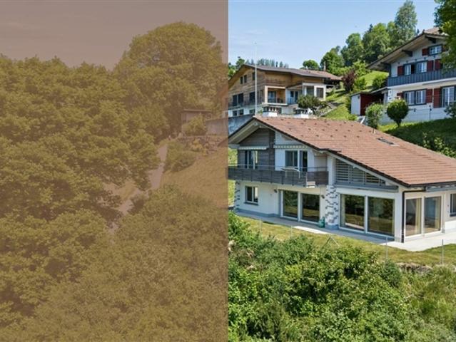 Exklusives Ferienhaus mit Weitblick an begehrter Lage in Aschlen ob Gunten