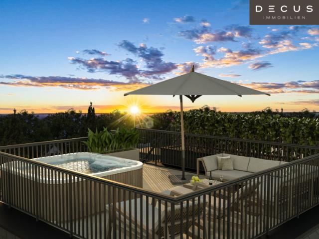 Exklusives penthouse | an der alten donau | luxus auf 5 zimmer | 2 bäder | dachterrasse
