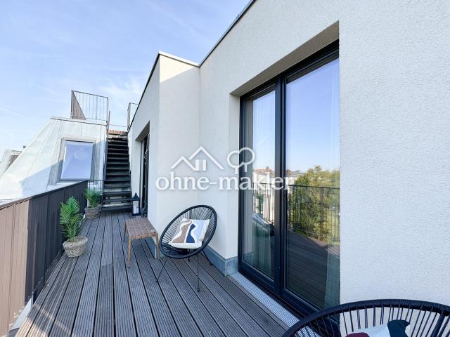 Exklusives Penthouse im ruhigen Gartenhaus