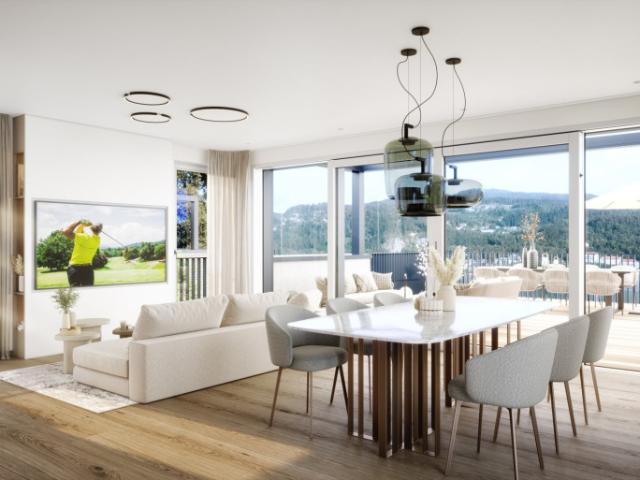 Exklusives Penthouse in erster Seereihe am Wörthersee – mit privater Sauna, großzügigen Dachterrassen und maximaler Privatsphäre