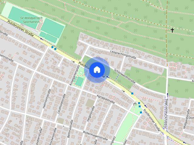 Exklusives Penthouse in grüner Umgebung barrierefrei mit Aufzug in kleiner Stadtvilla & nachhaltigem energetischen Konzept