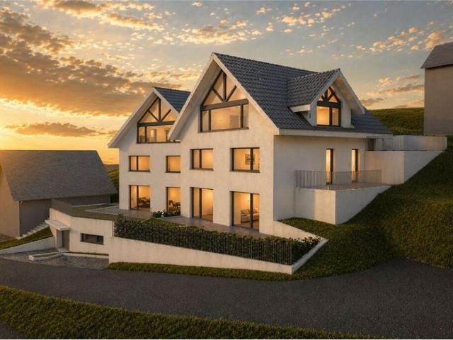 Exklusives Wohnen über dem Zürichsee: Neubau Doppelhäuser in Männedorf