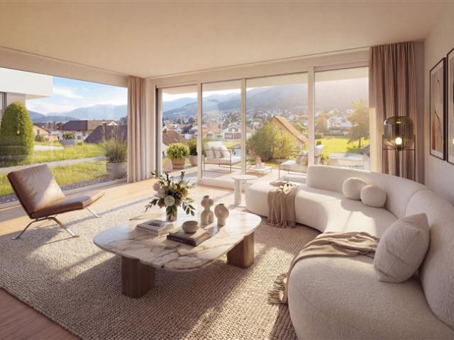 Exklusives 5.5 Zimmer Neubau Doppeleinfamilienhaus mit zwei Einstellplätzen