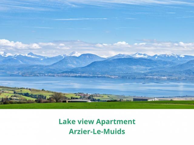 Exklusivverkauf: Moderne Wohnung mit See und Bergblick / Arzier L Muids