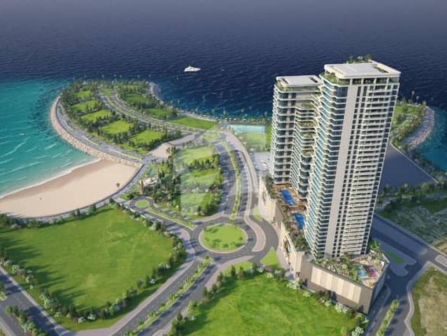 Experience Refined Coastal Living In A 1581 Square Feet 2 Bedroom Apartment With A Private Plunge Pool Nestled In GoldCrest Bay Sands 2 At HMR Waterfront DHA Phase 8 Offering A Lifestyle Of Elegance With Just 10% Booking And A 4 Year Payment Plan