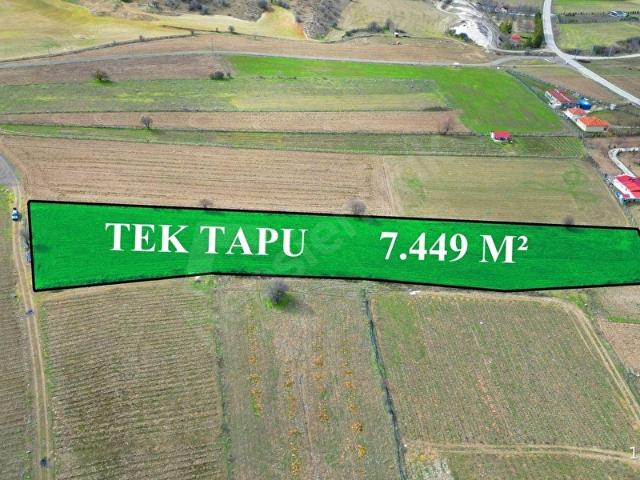 EYMEN'DEN TEK TAPU 7.500 M BAHÇE YAPIMINA UYGUN FIRSAT TARLA