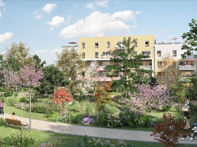 F2 de 37,55 m² avec terrasse et grand jardin