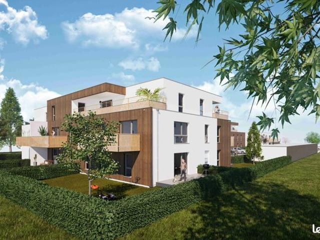F4 dans résidence neuve Attique Le Mondrian Sainte Croix en Plaine